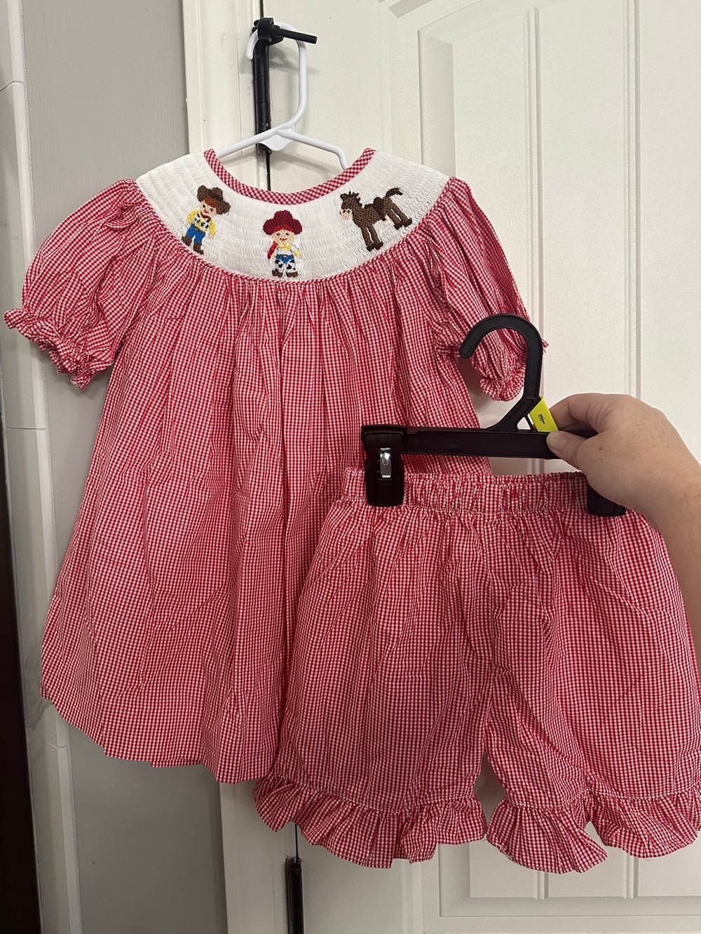 Girls Toy Story Smocked Dress & Bloomer Set